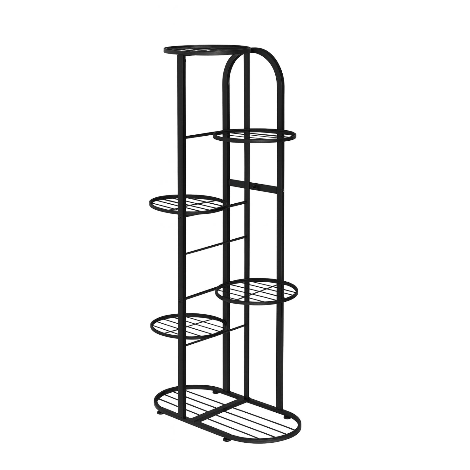 Stylish Metal 6 Tier Multi-Pot Plant Stand For Indoor Outdoor Display