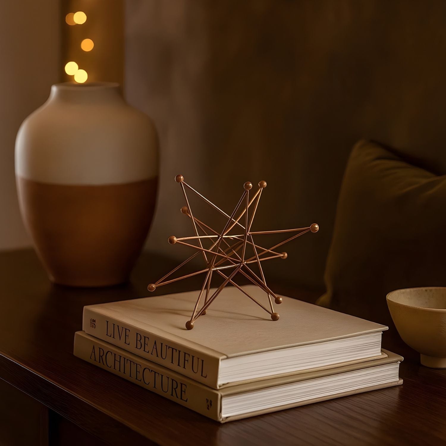 Modern Celestial Star Metal Artifact For Elegant Home Decor
