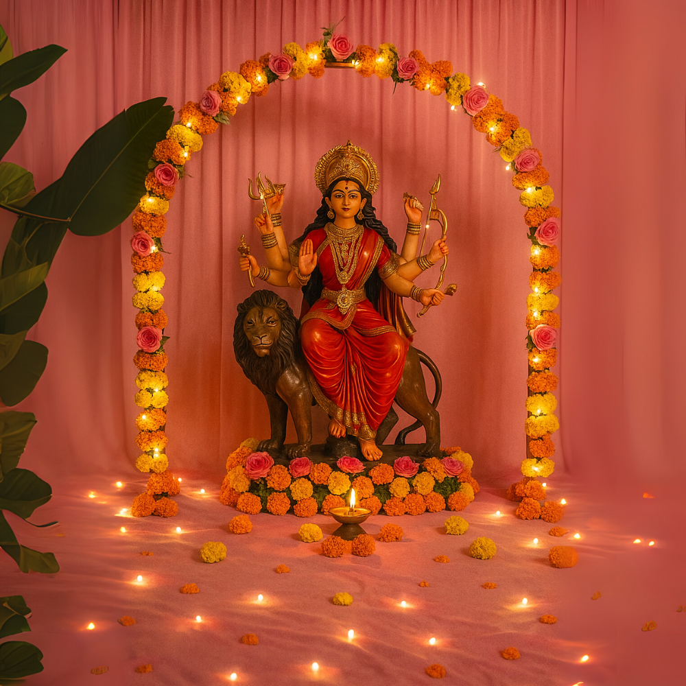 Elegant Pooja Stand for Sacred Spaces