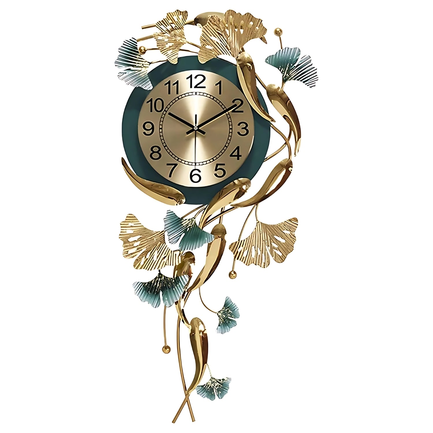 Vertical Fish Designer Wall Clock Showcasing Artistic Nautical Charm