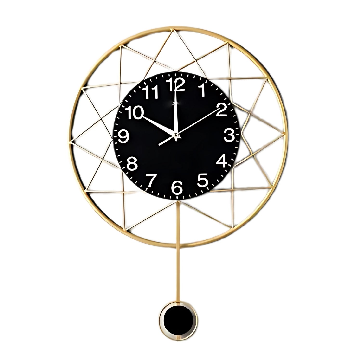 Modern Creative Metal Iron Wall Hanging Clock Elevating Contemporary Decor