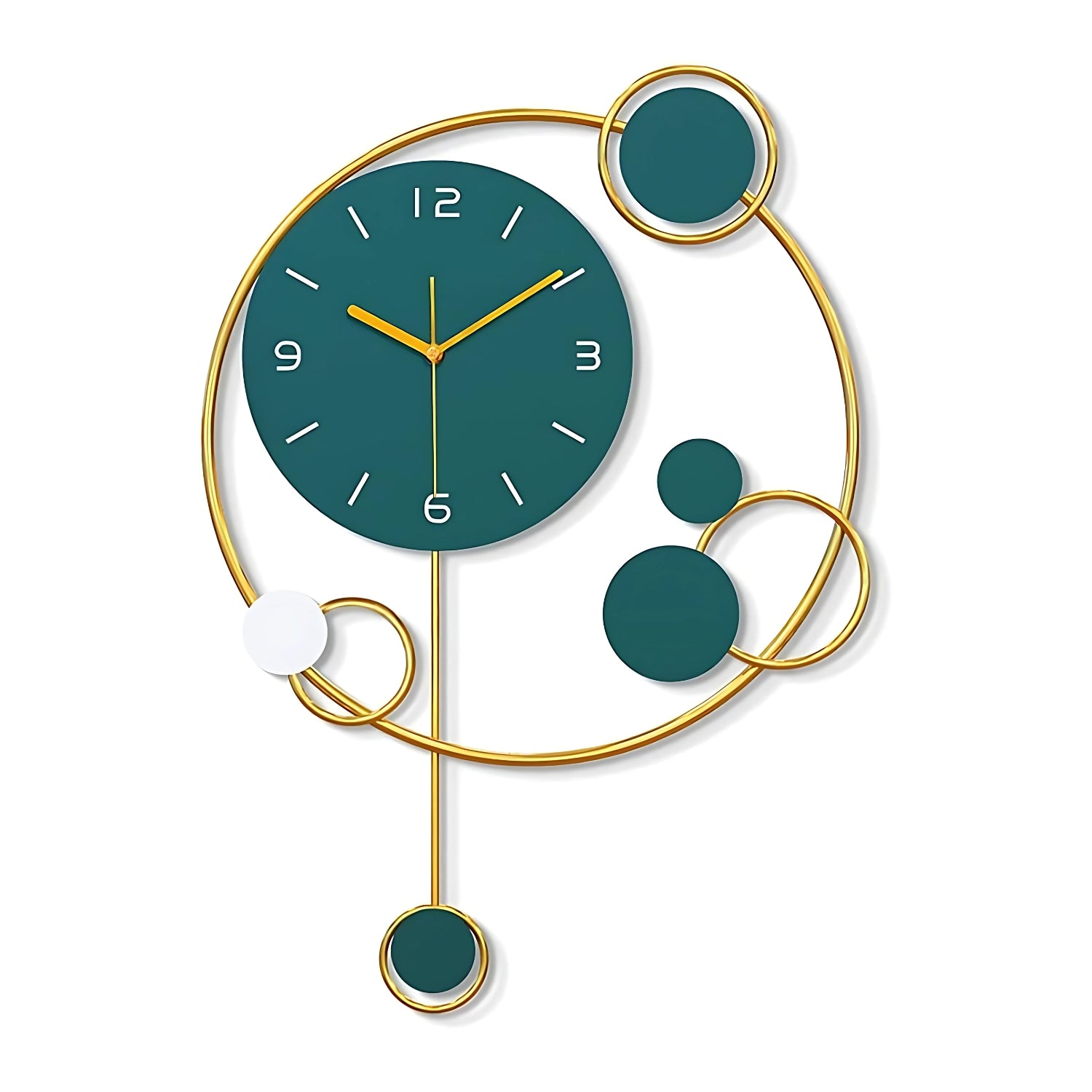 Elegant Blue Wall Clock Adding Soothing Touch Decor
