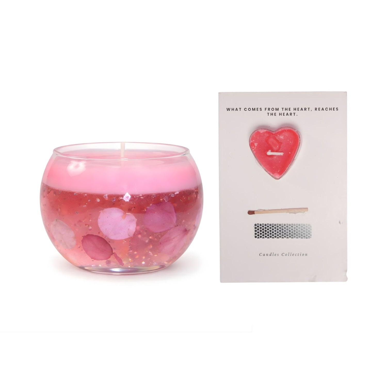 Blush Glow Floral Glass Candle For Soft Romantic Ambience