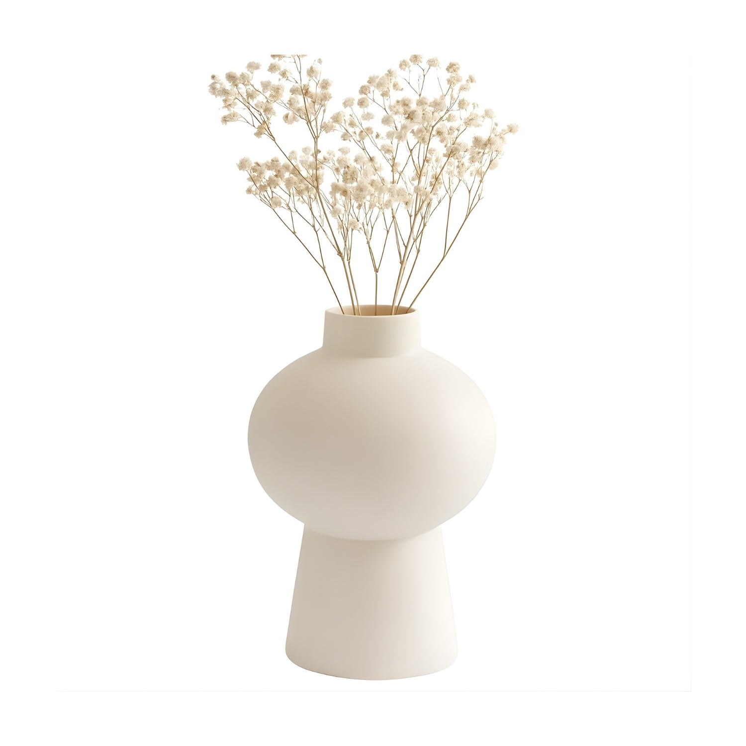 Elegant Minimalist Ceramic Mushroom Vase For Modern Home Decor