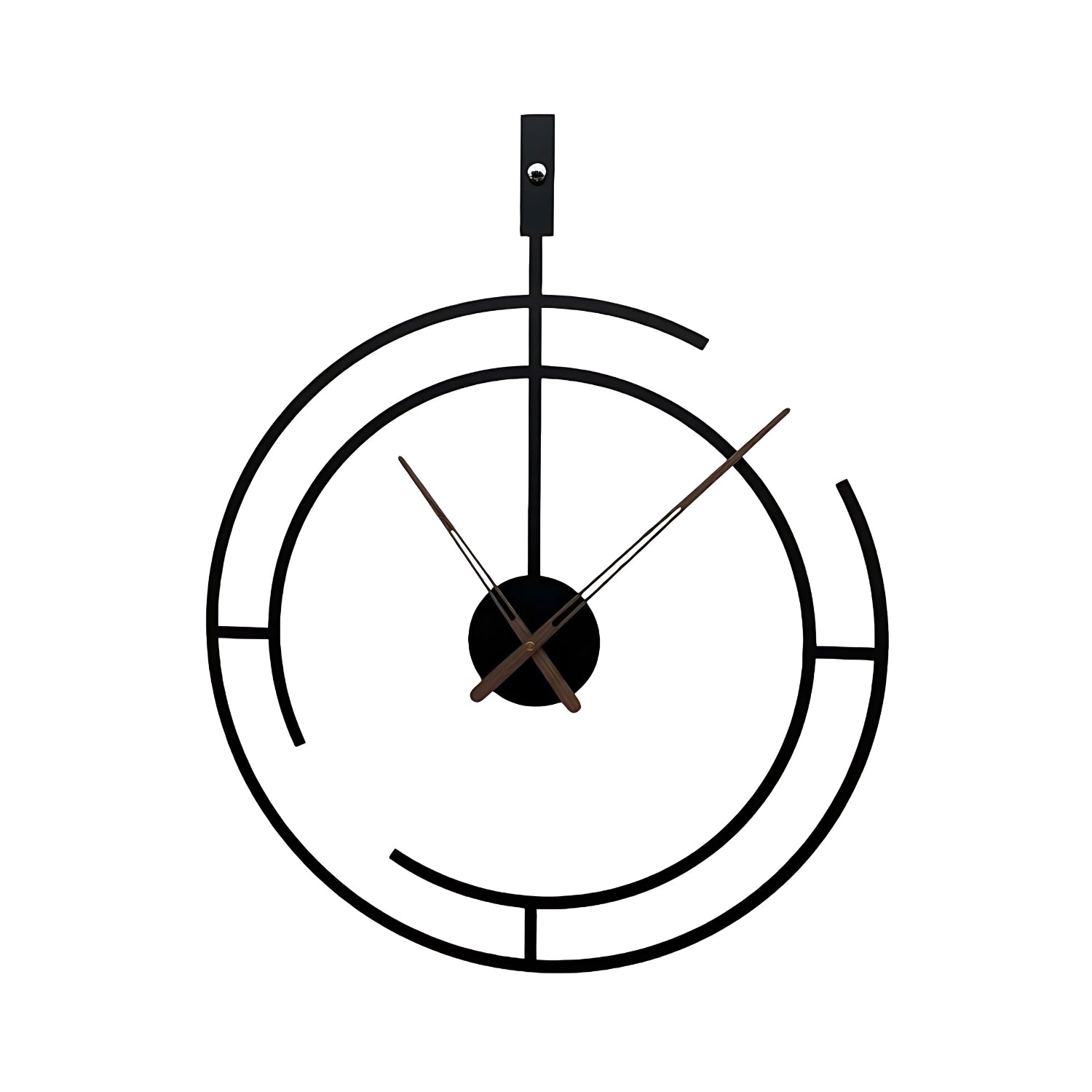 Minimalist Geometric Metal Rustic Wall Clock Redefining Modern Elegance