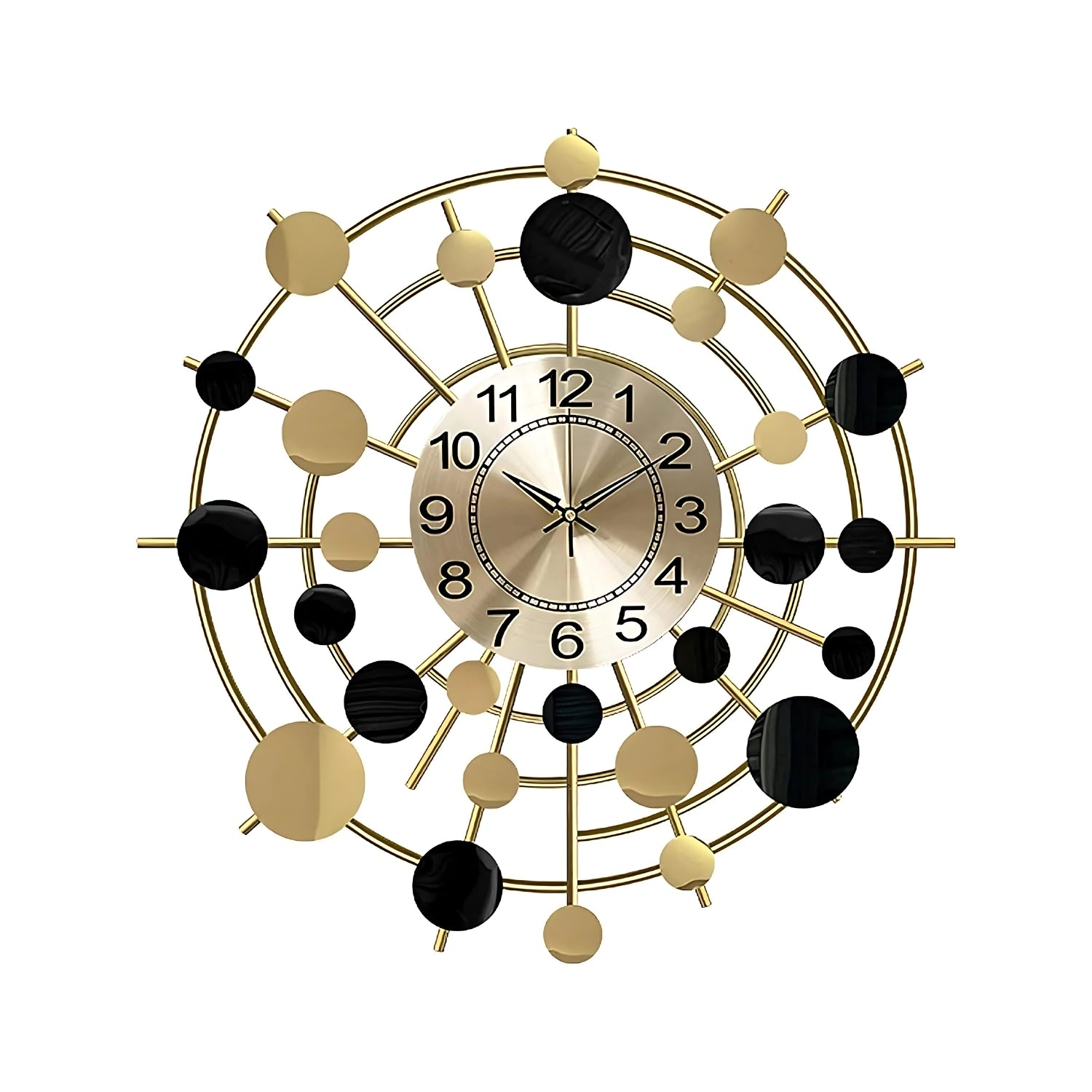 Galaxy Metal Wall Clock Adding Modern Celestial Touch Decor