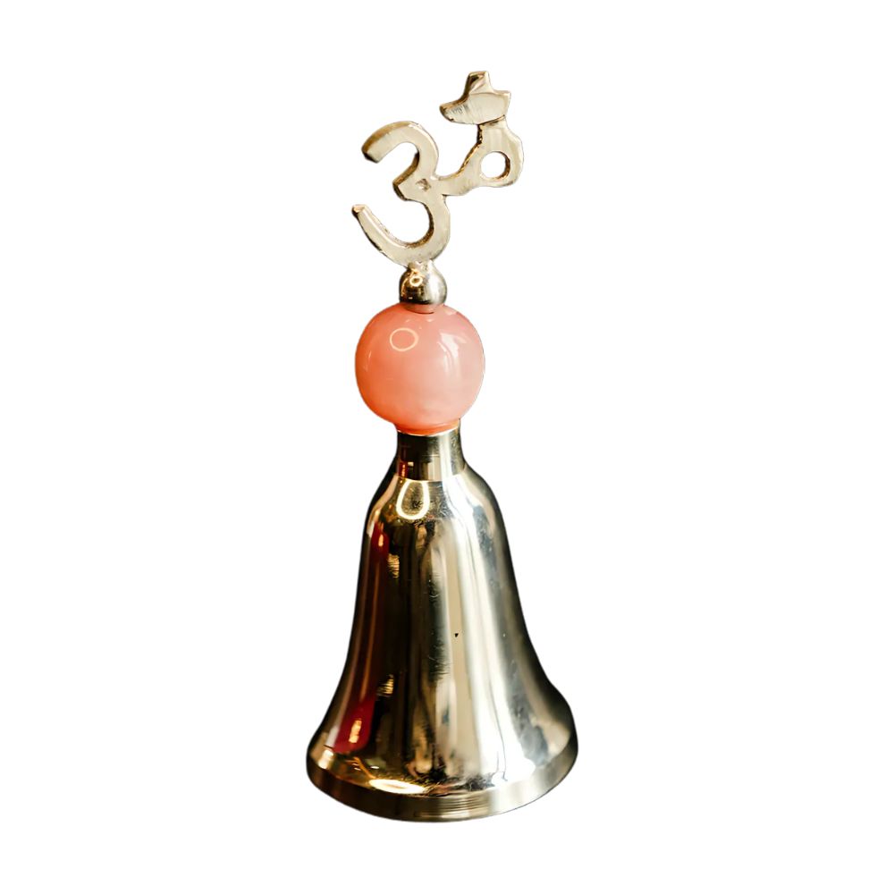 Elegant Silver Plated Shuddh Om Ghanti With Spiritual Significance