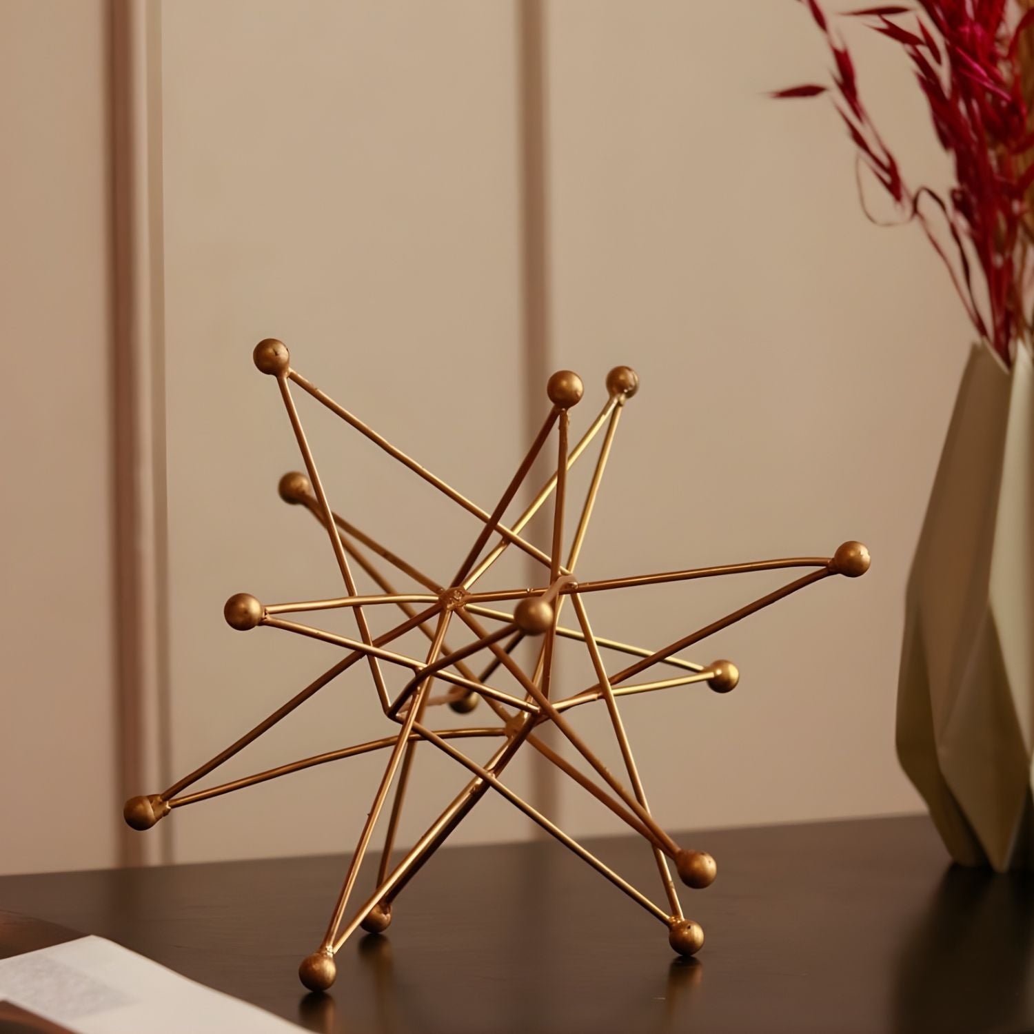 Modern Celestial Star Metal Artifact For Elegant Home Decor