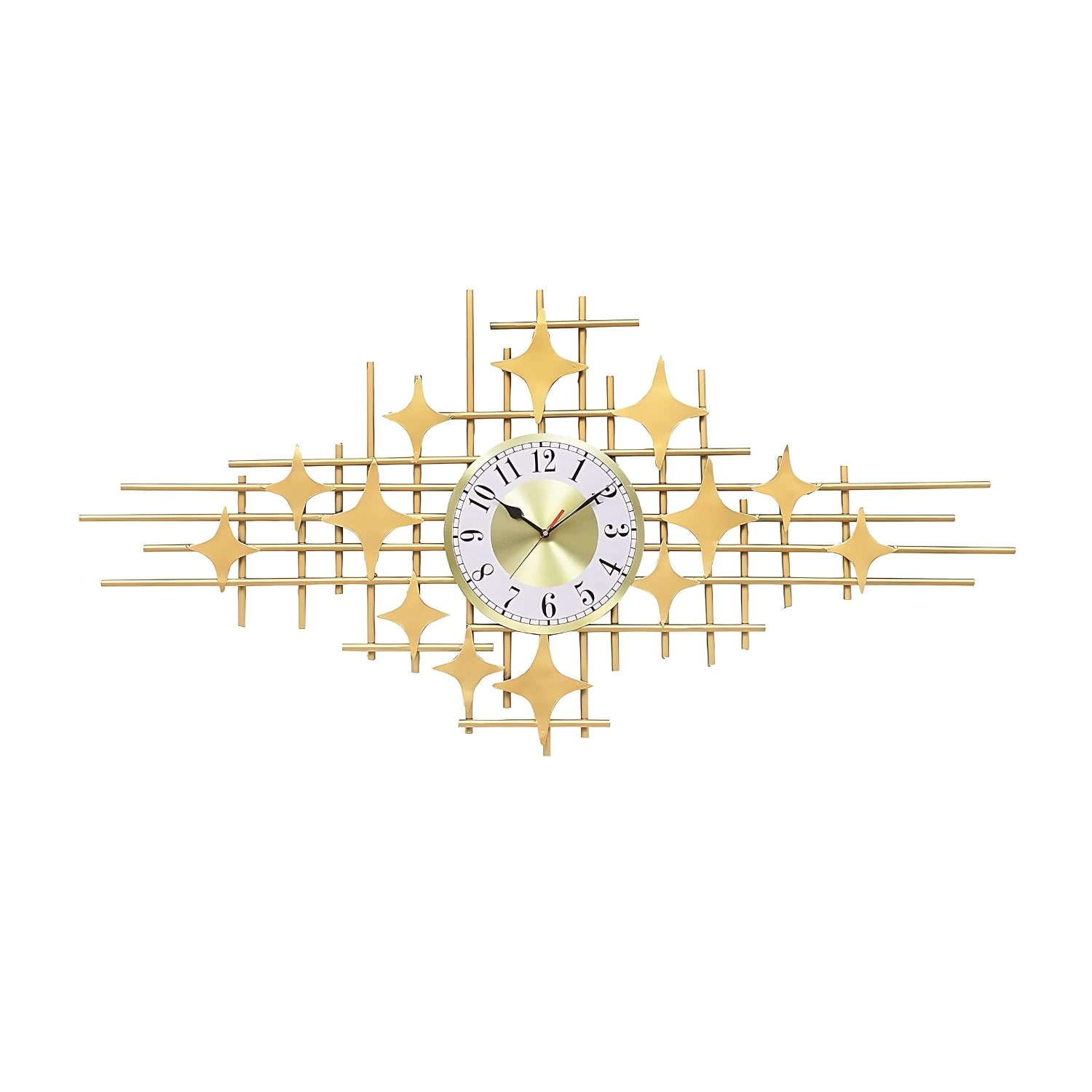Geometric Design Wall Clock Showcasing Modern Artistry & Style