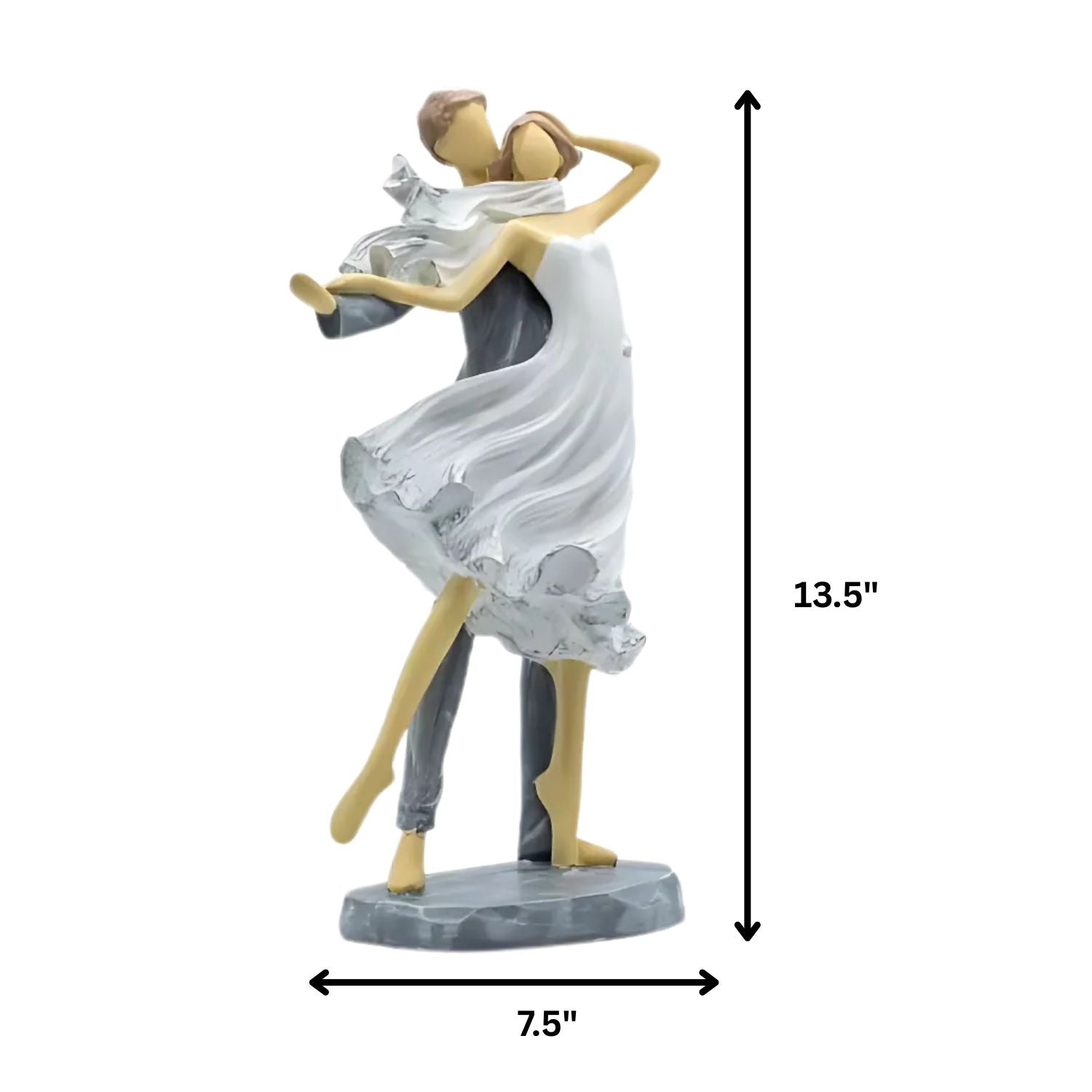 Love Couple Dancing Statue