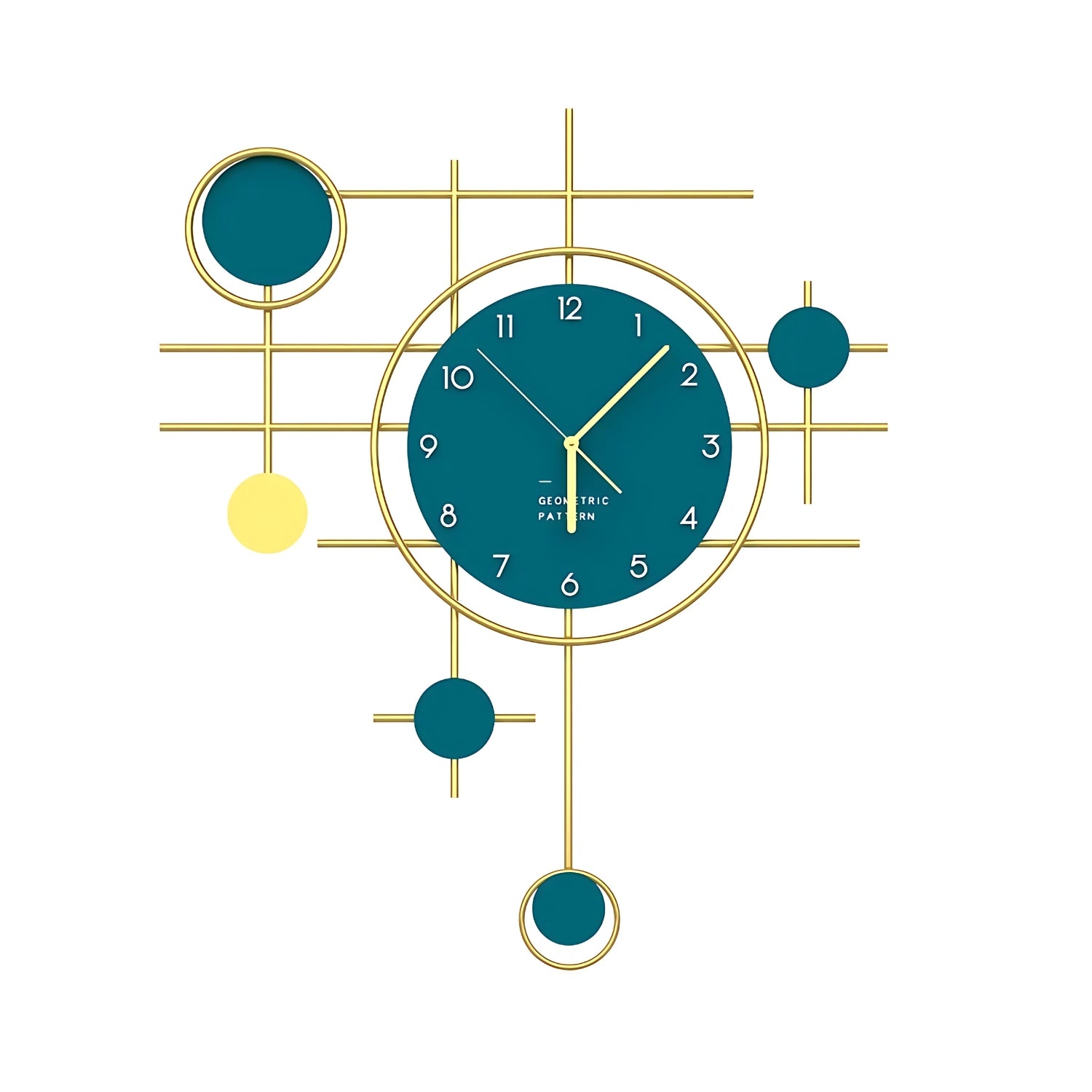 Geometric Pattern Creative Wall Clock Enhancing Modern Decor