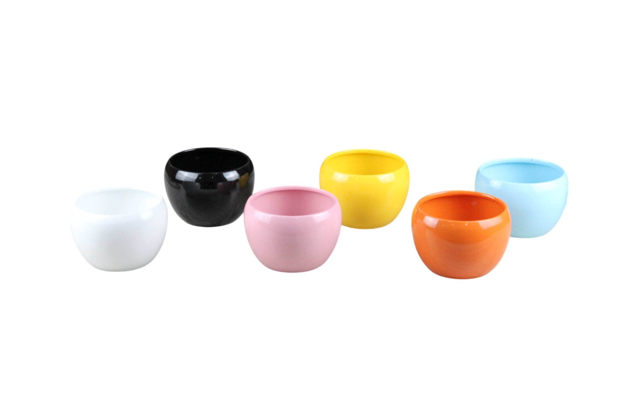 Elegant 4" Multicolor Orchid Pots - Pack of 6 - Nestern