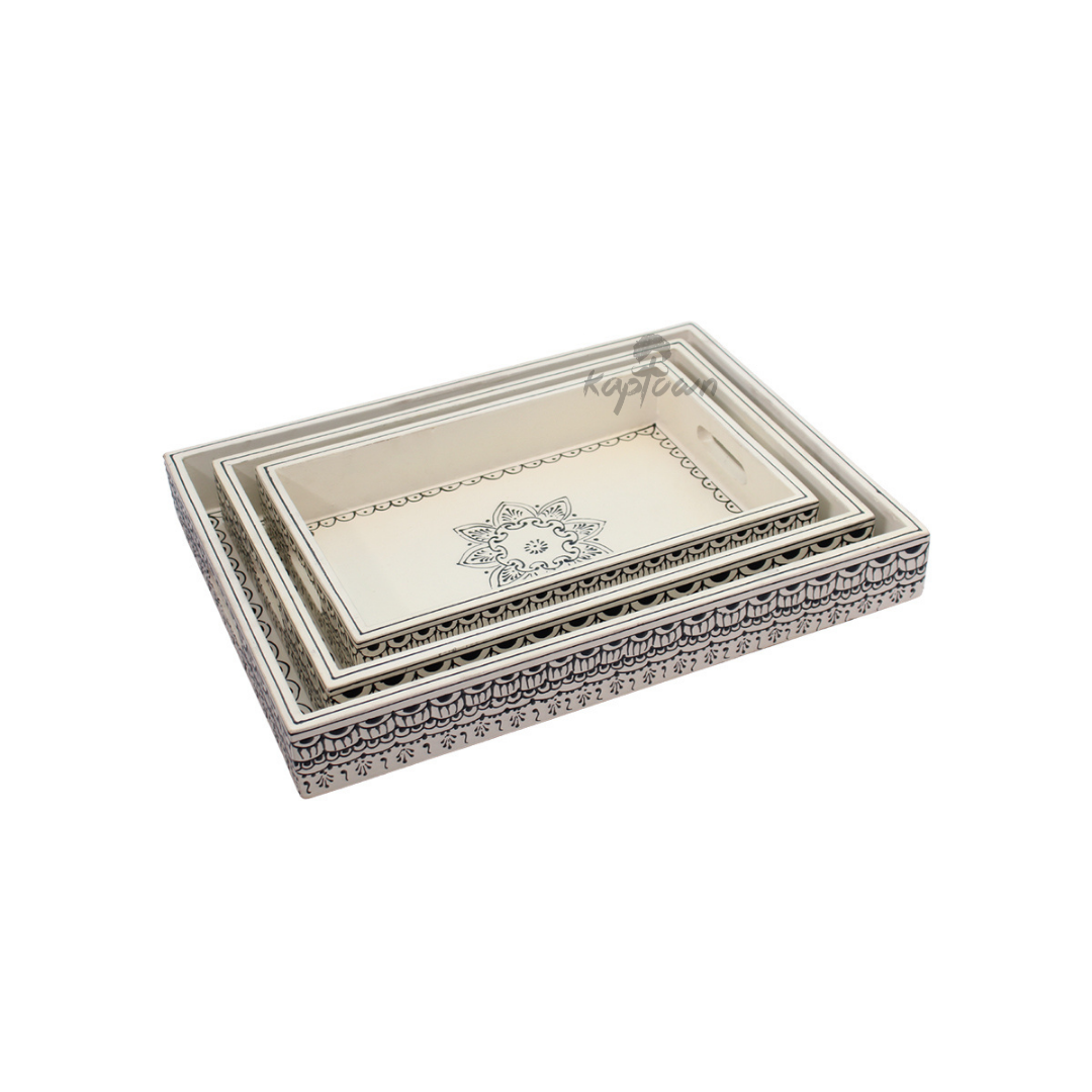Mandala Nesting Tray Set - Nestern