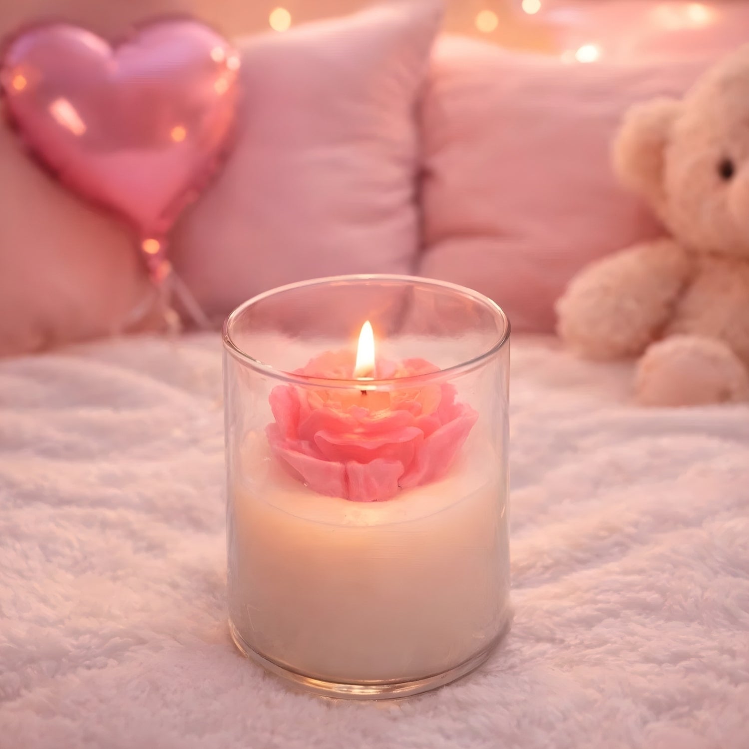 Forever Yours Valentine Gift Hamper With Candle Teddy