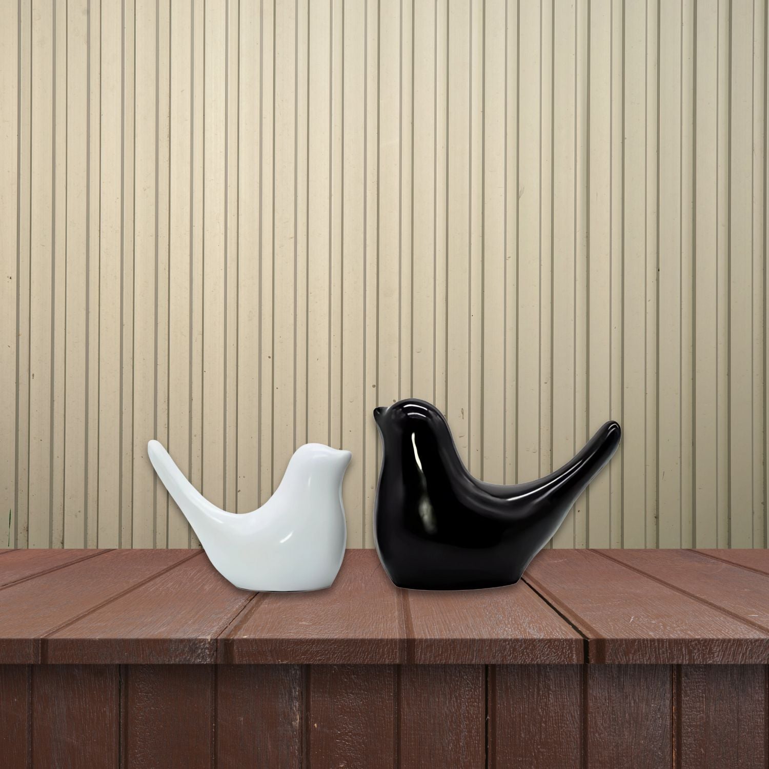 2 Birds Sitting Pair Figurine Home Decorative Showpiece