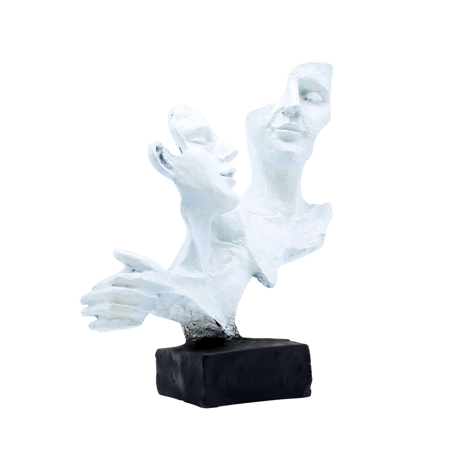 Contemporary Abstract Couple Sculpture For Modern Home Decor Accent