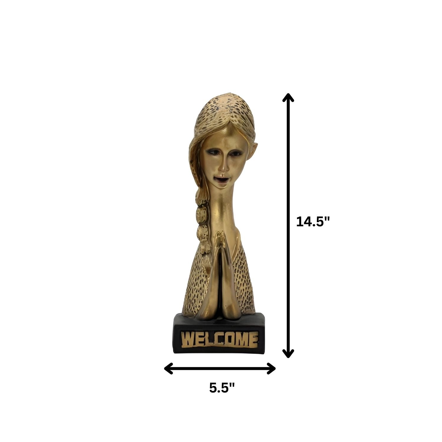 Welcome Lady Statue for Entrance Door Decoration Items for Home decor