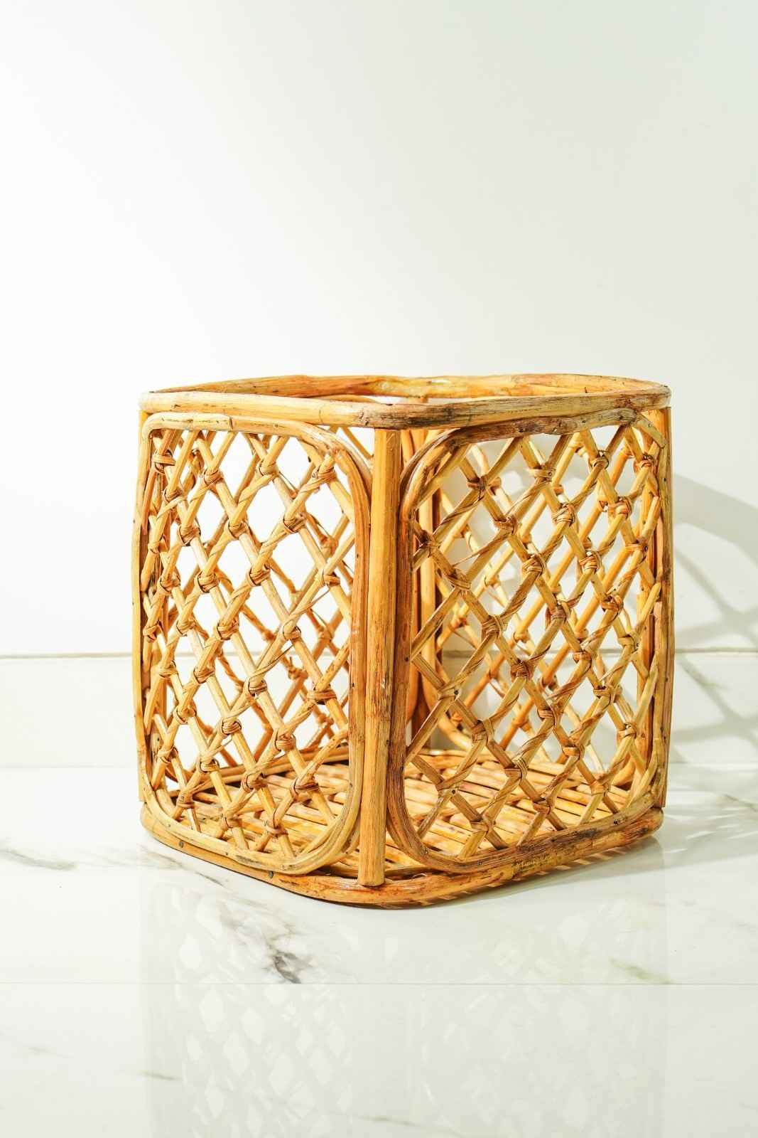 Rattan Storage Basket – Multipurpose Open Organizer for Home