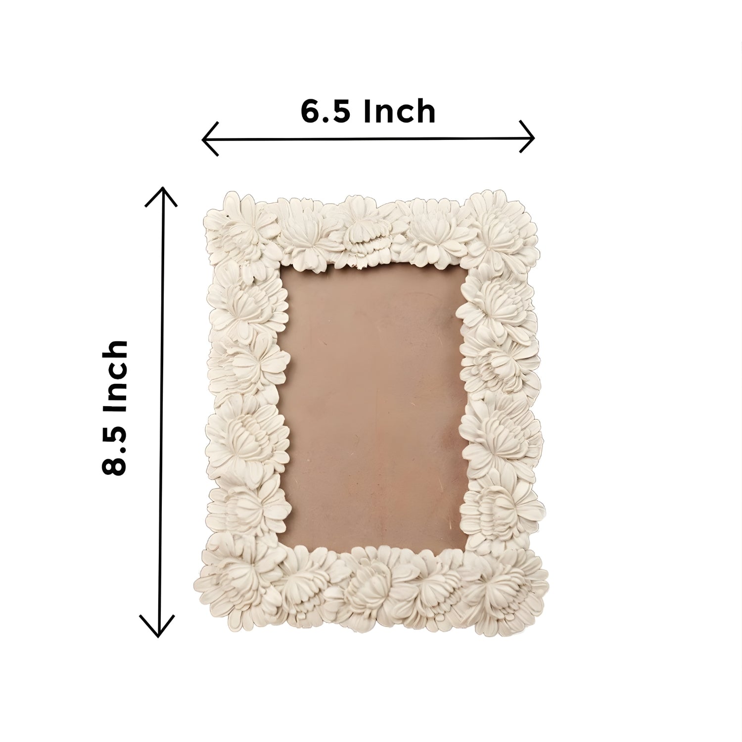 Handcrafted Ceramic Artisan Floral Frame For Elegant Home Decor