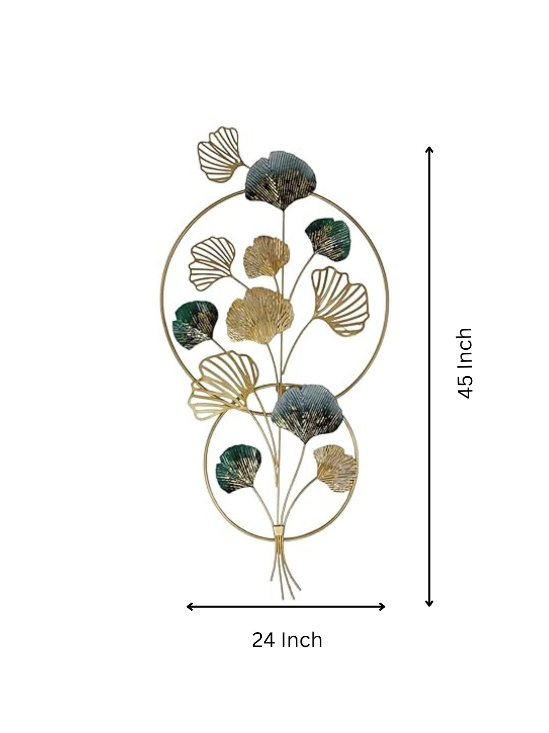 Luxury Metal Ginkgo Leaf Wall Art – Handcrafted 3D Décor