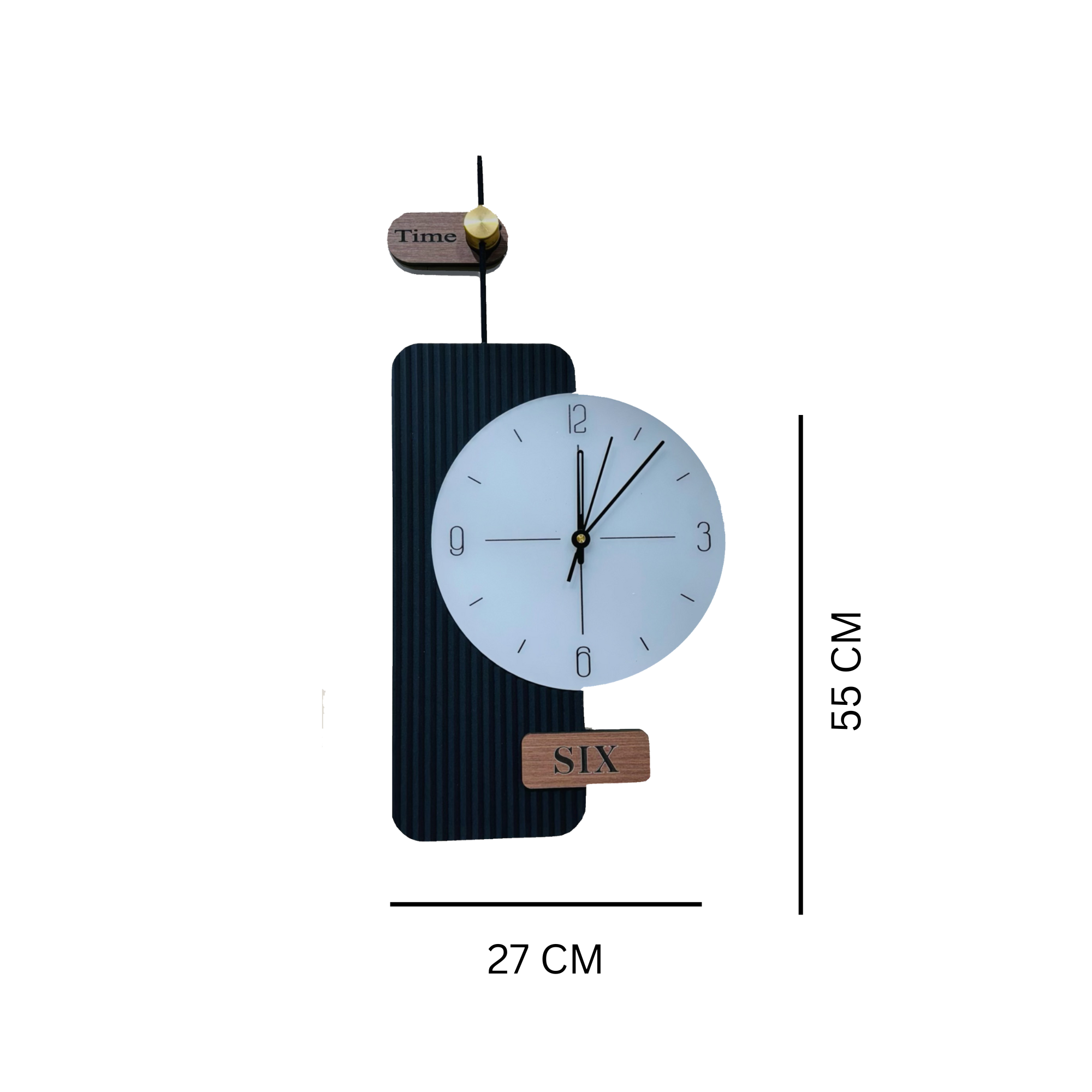 Minimalist Wall Clock with Modern Design – Stylish Black and White Timepiece for Home - Nestern