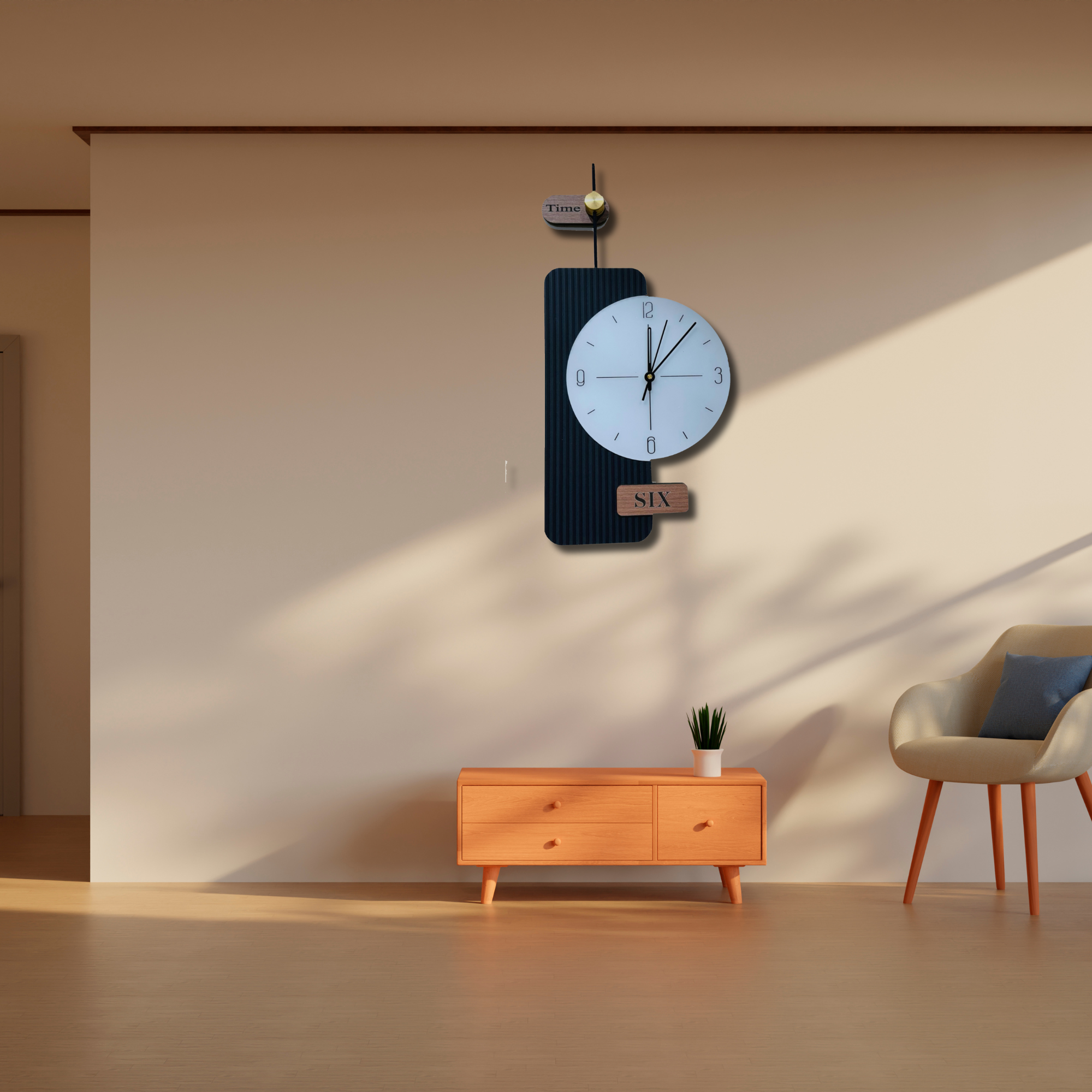 Minimalist Wall Clock with Modern Design – Stylish Black and White Timepiece for Home - Nestern
