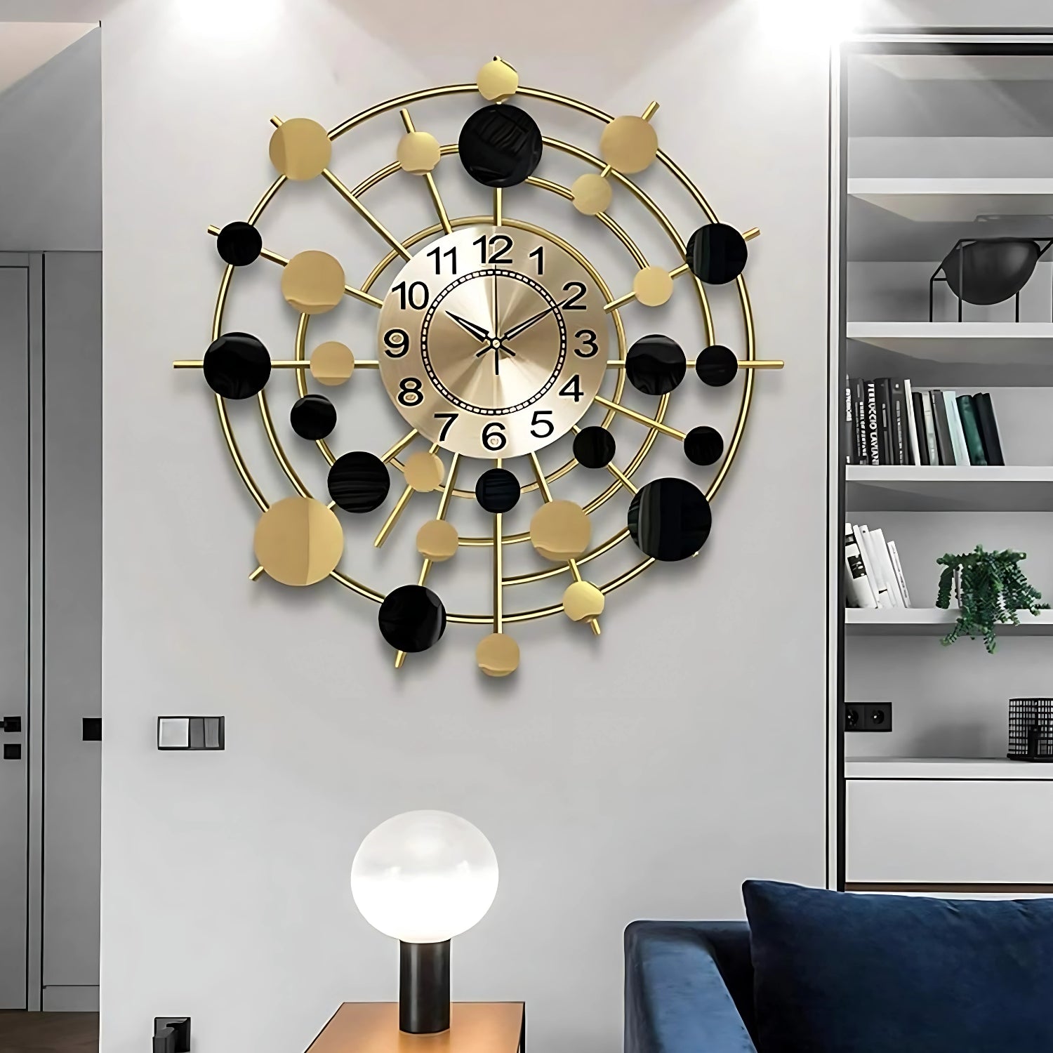 Galaxy Metal Wall Clock Adding Modern Celestial Touch Decor