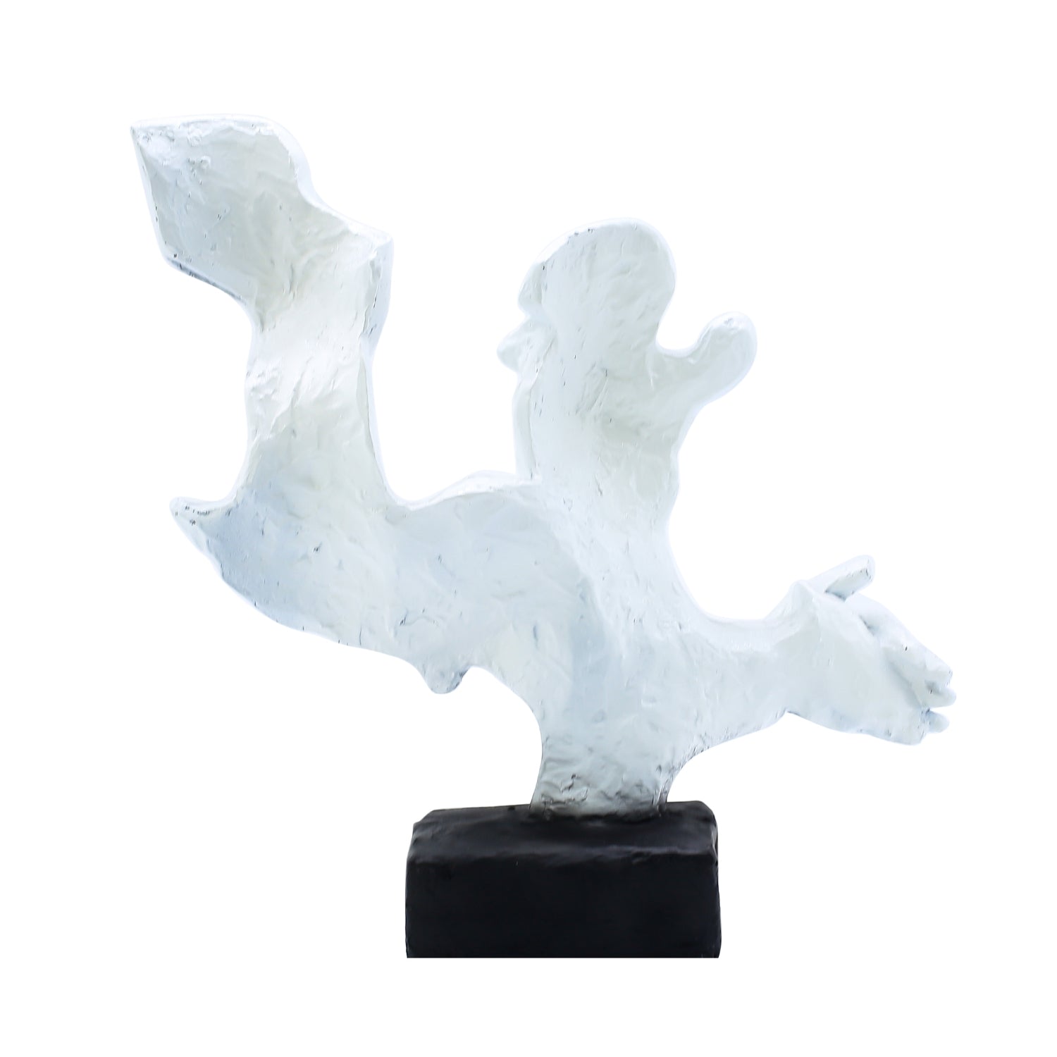 Contemporary Abstract Couple Sculpture For Modern Home Decor Accent