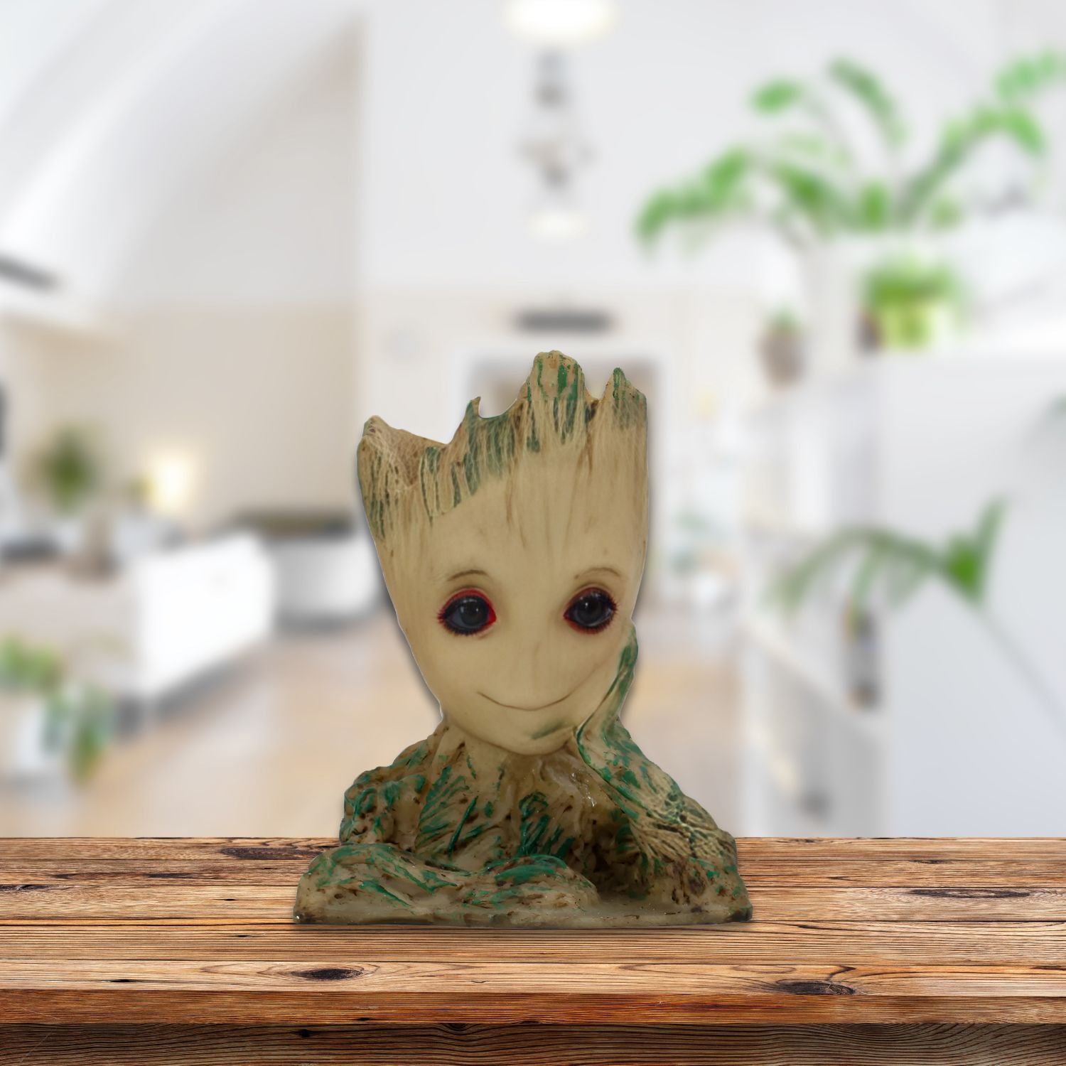 Baby Groot Tree Man Guardians of The Galaxy Avengers Action Figures Stationery Organizer Pen Stand or Flowerpot with Drainage Hole