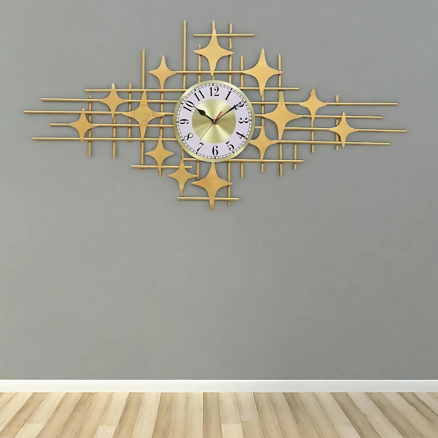 Geometric Design Wall Clock Showcasing Modern Artistry & Style