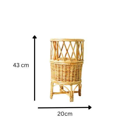 Premium Rattan Handmade Planter Stand