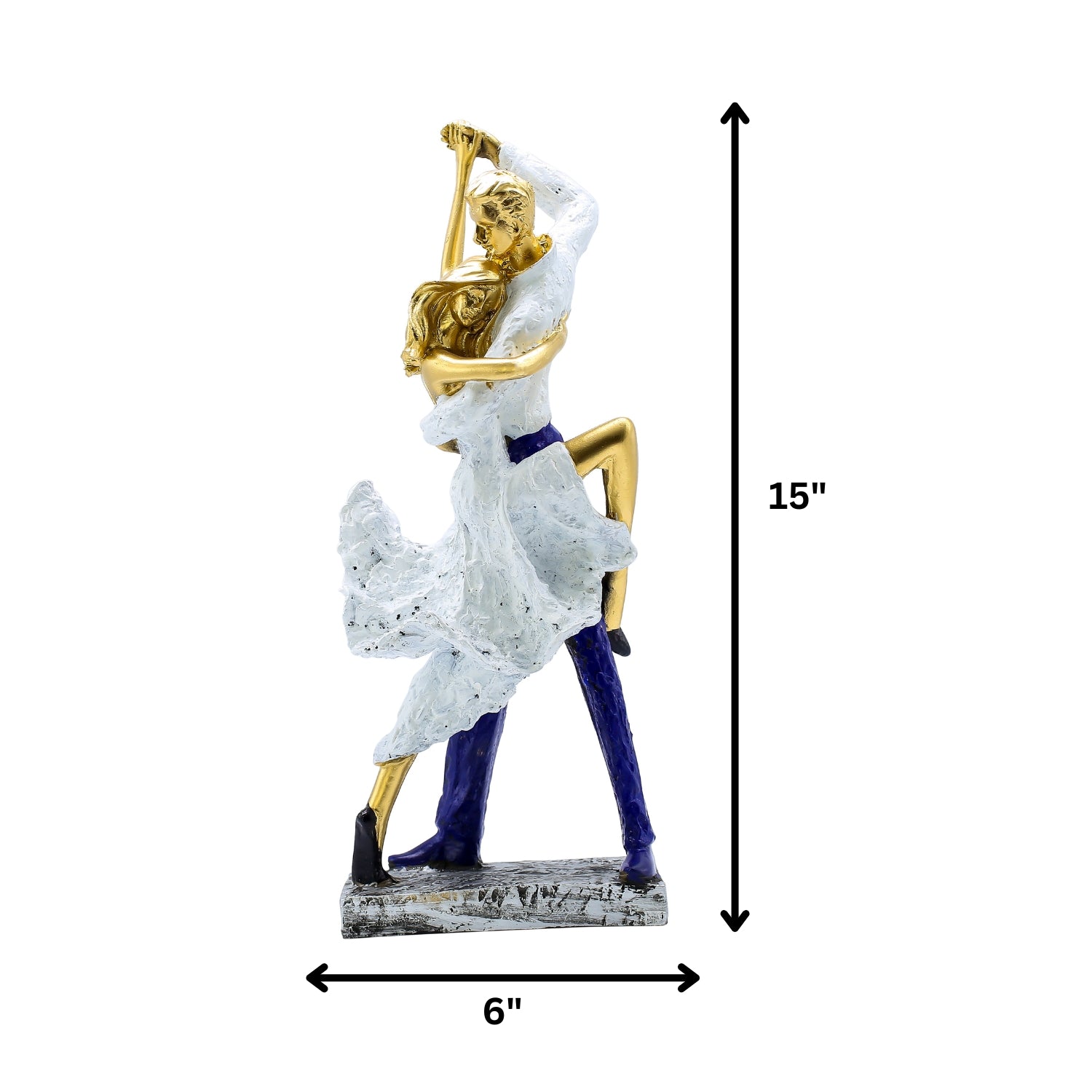 Dancing Couple Figurine For Contemporary Home Accent Decoration