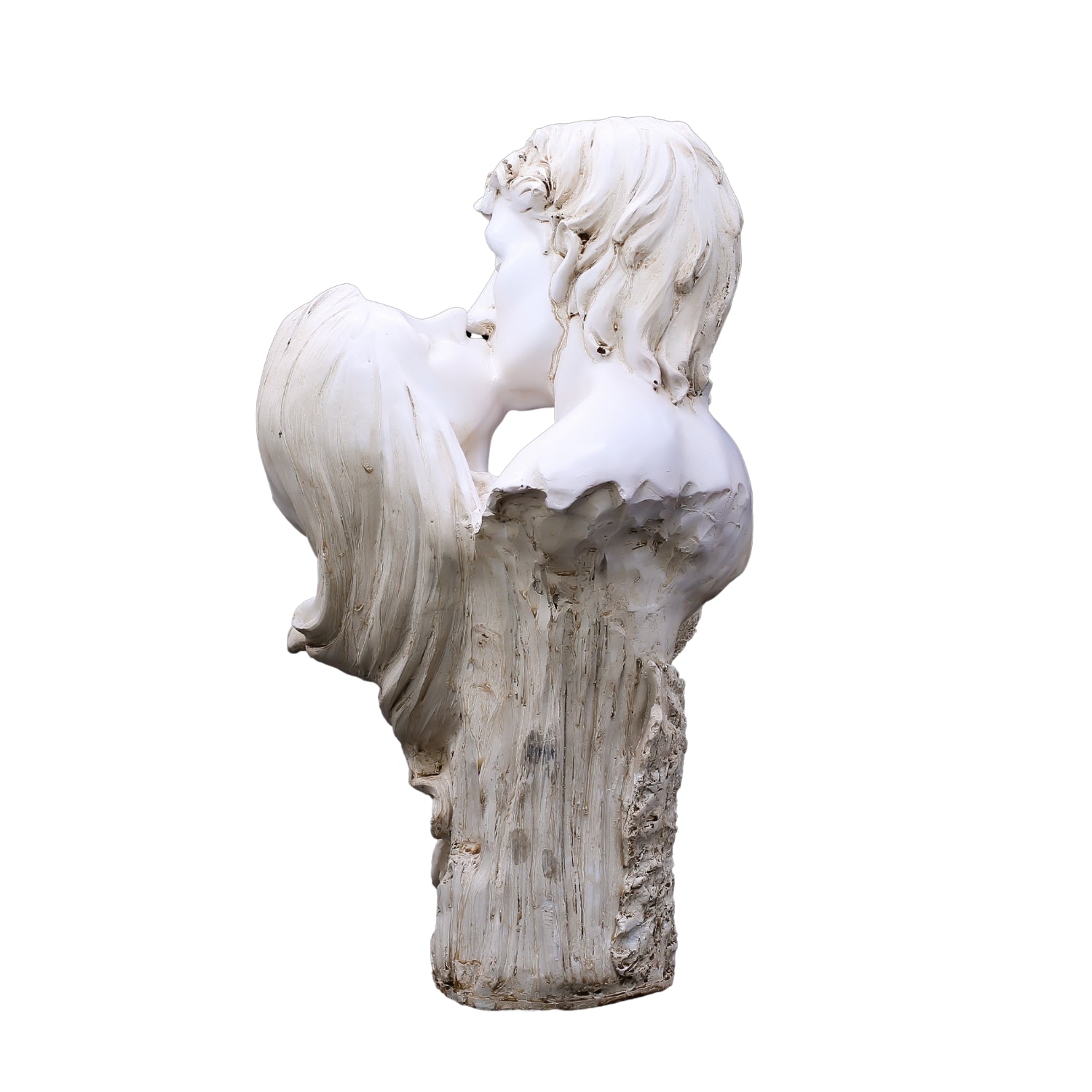 Elegant Valentine Couple Kiss Sculpture For Romantic Home Decor Accent