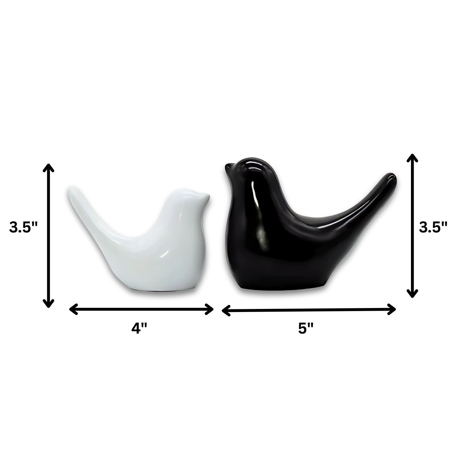 2 Birds Sitting Pair Figurine Home Decorative Showpiece