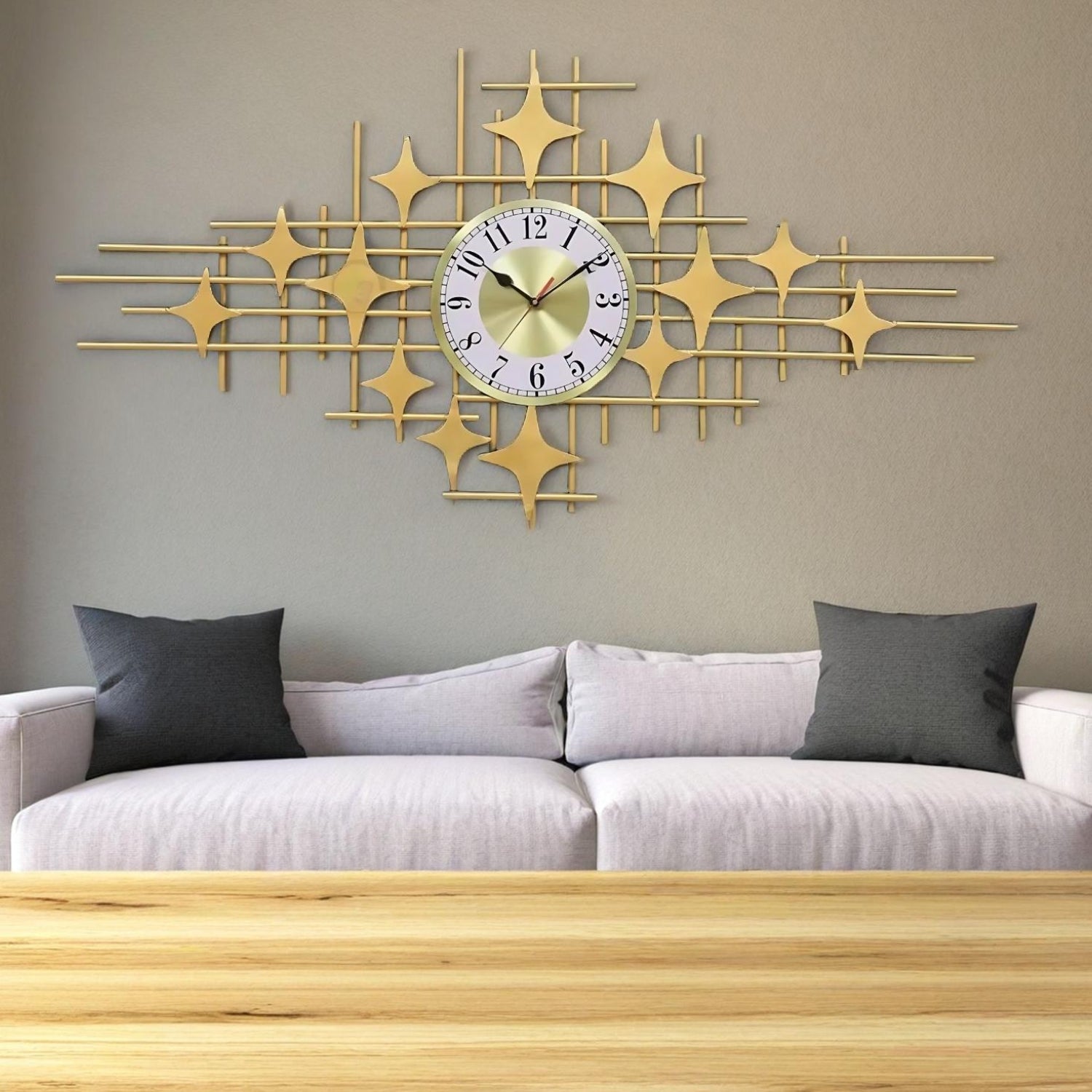 Geometric Design Wall Clock Showcasing Modern Artistry & Style