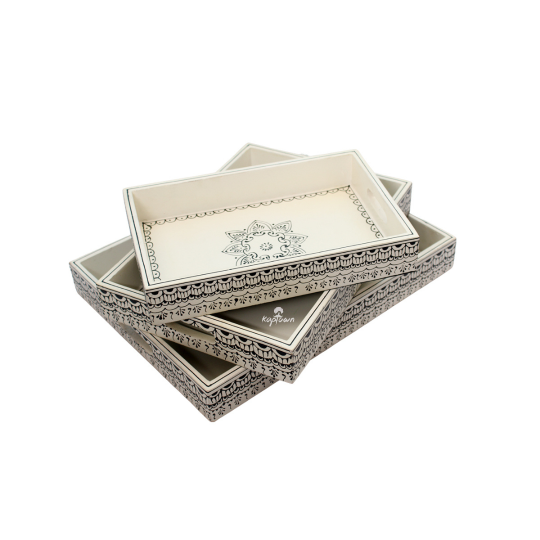 Mandala Nesting Tray Set - Nestern