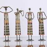 Tribal Art Metal Tea Light Candle Holders (Set of 4) - Nestern