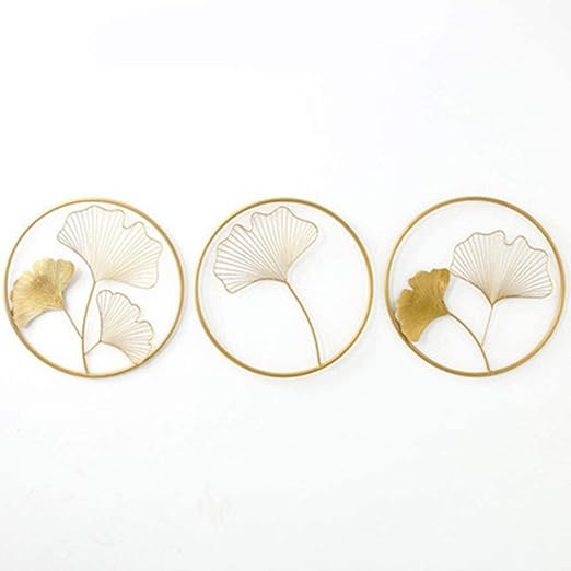 Elegant Metal Ginkgo Leaf Wall Art
