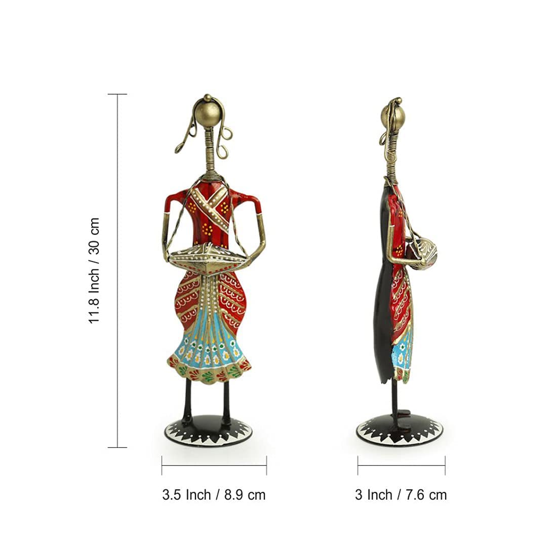 Sardar Lady Musician Figurines (Set of 3) - Nestern