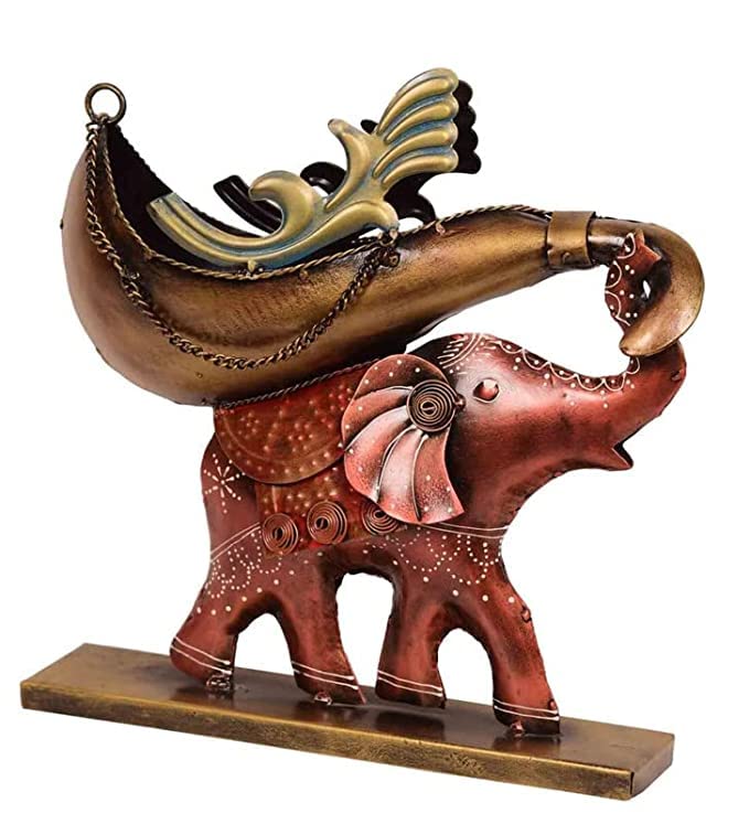 Majestic Elephant with Regal Canoe Bottle Holder - Nestern