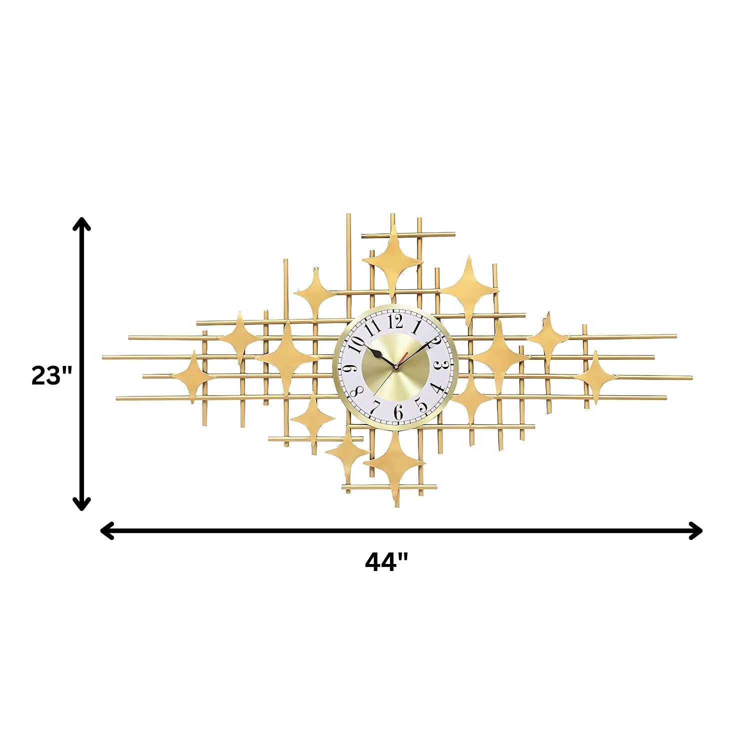 Geometric Design Wall Clock Showcasing Modern Artistry & Style