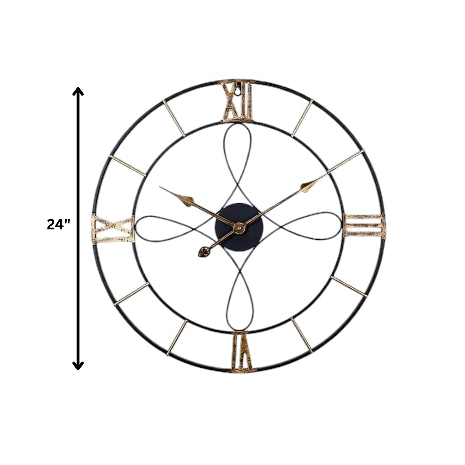 Dasharia Designer Metal Wall Clock Enhancing Modern Decor