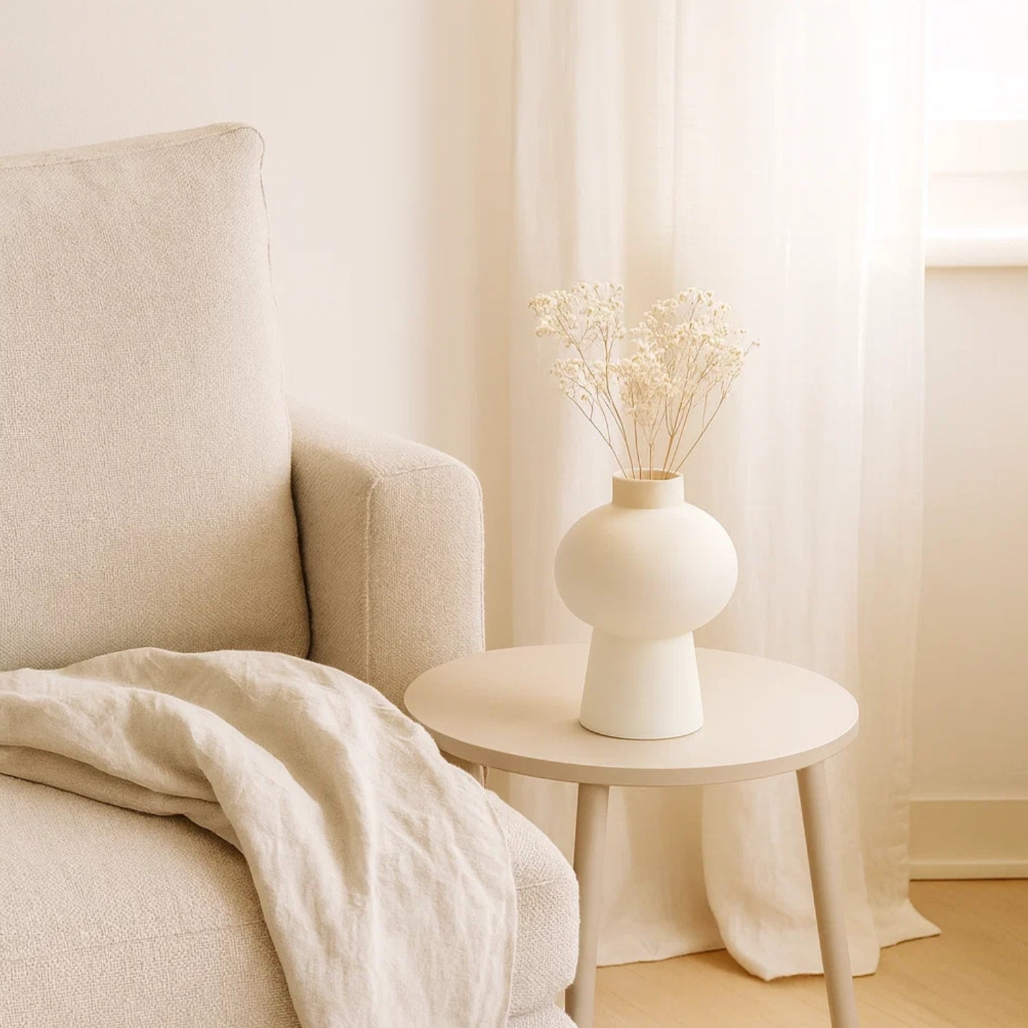 Elegant Minimalist Ceramic Mushroom Vase For Modern Home Decor