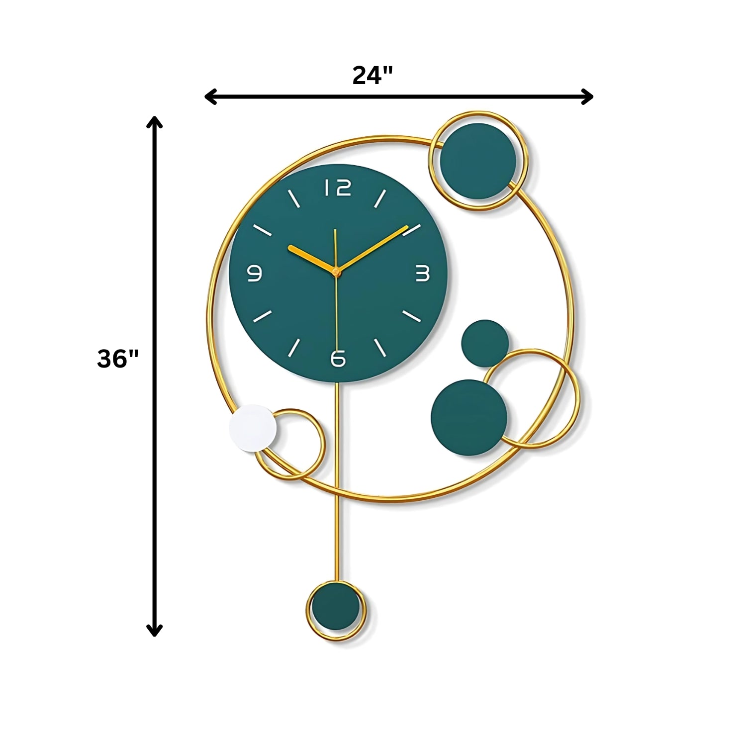 Elegant Blue Wall Clock Adding Soothing Touch Decor