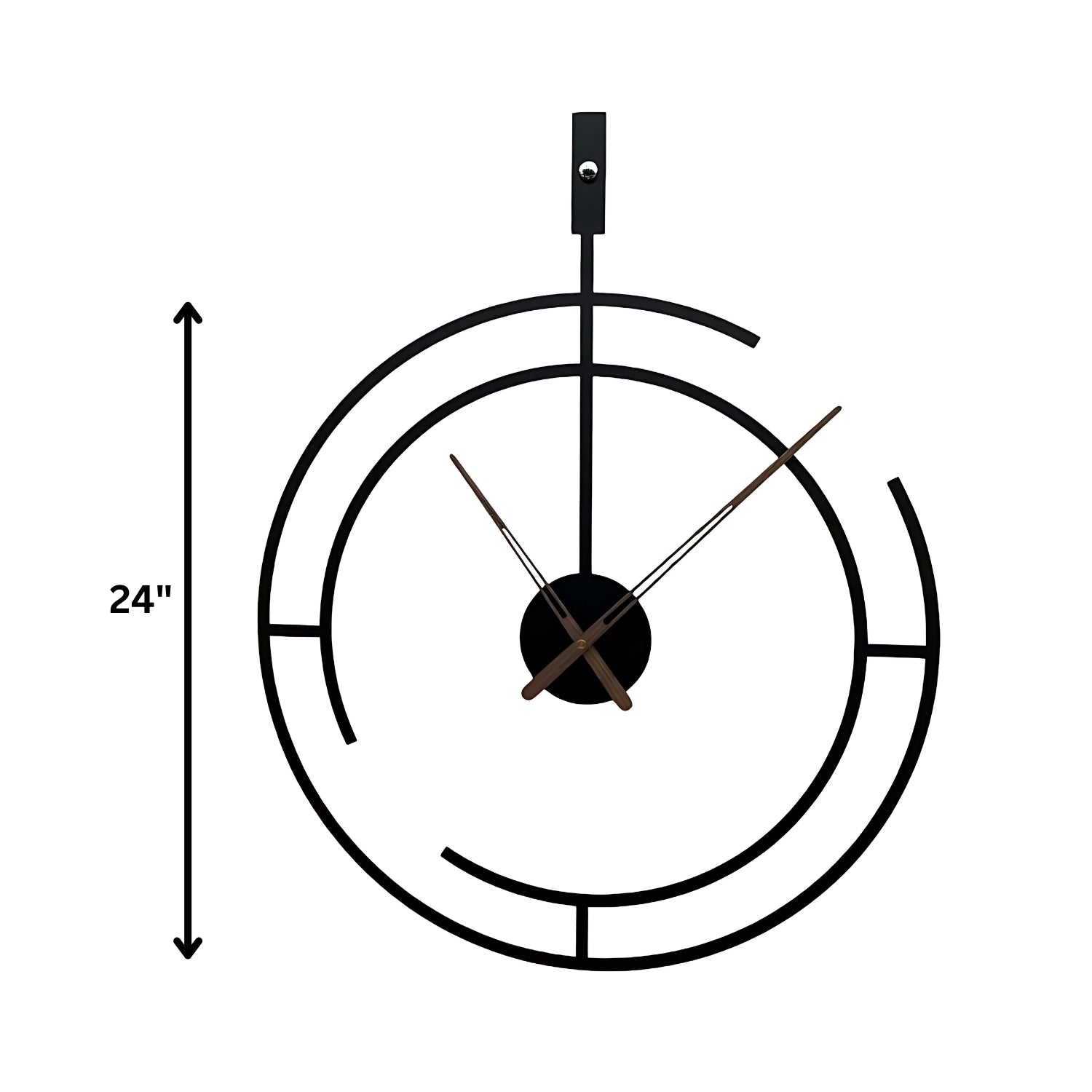 Minimalist Geometric Metal Rustic Wall Clock Redefining Modern Elegance
