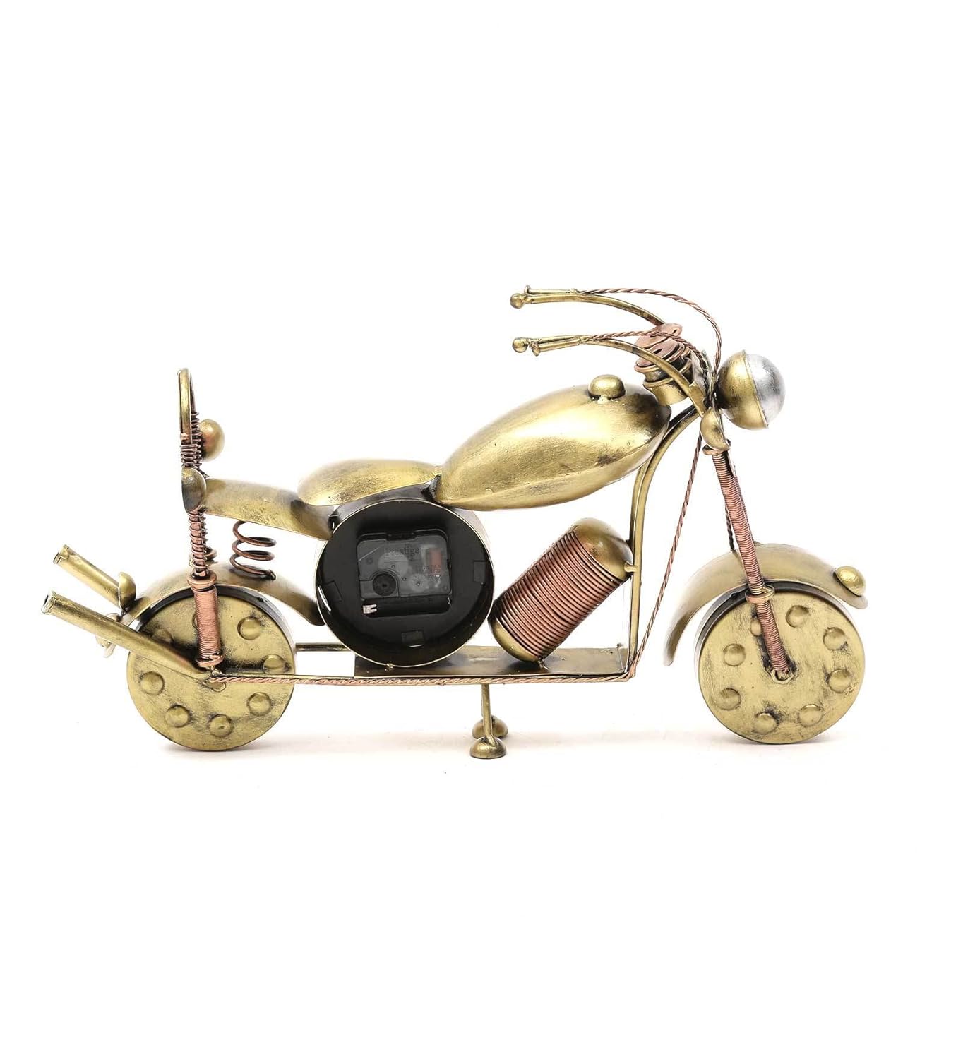 Antique Metal Biker Table Clock - Nestern