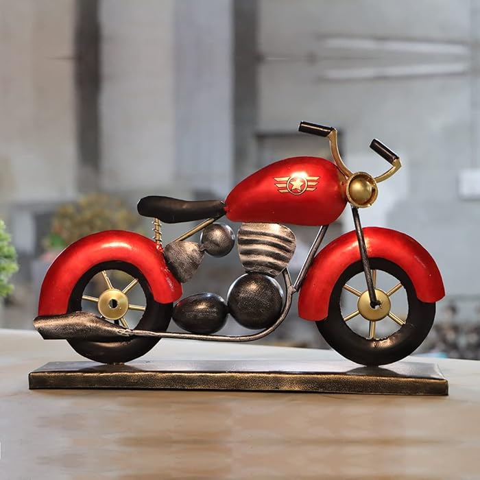 Vintage Motorcycle Metal Showpiece - Nestern