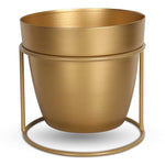 Modern Minimalist Metal Plant Stand with Planter