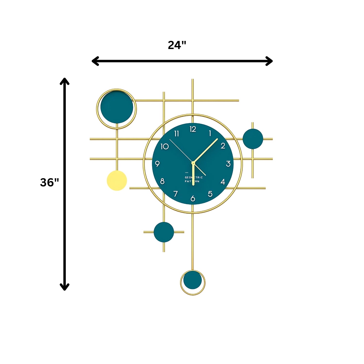 Geometric Pattern Creative Wall Clock Enhancing Modern Decor