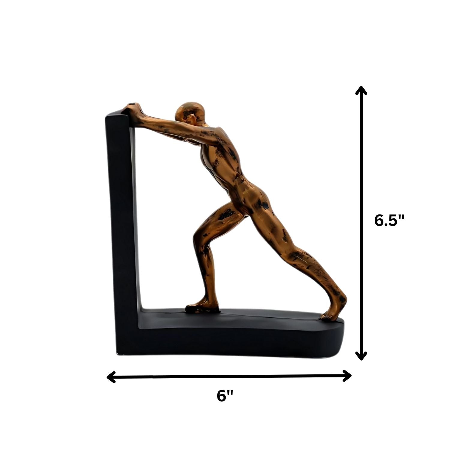 Push Man Showpiece for Home Decor Gift Items Living Room